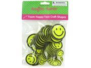 Foam happy face craft shapes Case of 12