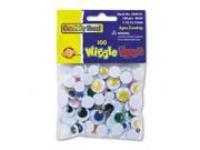 Chenille Kraft 344601 Wiggle Eyes Assortment Assorted Colors 100 Pieces per Pack