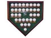 Powers Collectibles 500 HR Club 32 Baseballs Homeplate Shaped Display Case 99911314