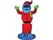 Costumes for all Occasions SS87563G Airblown Neon Animated Santa D