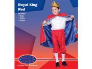 Dress Up America Deluxe Royal King Dress Up Costume Red Large 12 14 244 L