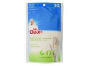 Butler Home Products 243060 LTX Mr. Clean 30 Count Disposable Latex Gloves One Size Fits All Pack Of 4