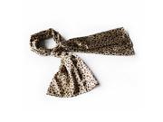 Blancho Bedding BRA SCA01077 S Blando Brown Leopard Stylish Delicately Soft Silky Scarf Wrap ShawlSmall
