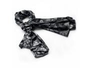 Blancho Bedding BRA SCA01024 S Blancho Black Flower and Paisley Noble Decent Soft Natural Silk Scarf Wrap ShawlSmall