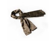 Blancho Bedding BRA SCA01065 S Blando Fashion Lady Leopard Print Subtle Natural Comfy Silk Scarf Wrap ShawlSmall
