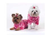 A Pets World 07170802 10 Funky Fur Tonal Pink Eyelash Yarn Dog sweater