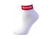 Pizzazz Performance Wear 7020 RED L 7020 Cheer Anklet Sock Red Large