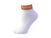 Pizzazz Performance Wear 7020 ORA S 7020 Cheer Anklet Sock Orange Small