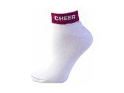Pizzazz Performance Wear 7020 MAR L 7020 Cheer Anklet Sock Maroon Large