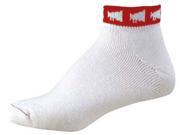 Pizzazz Performance Wear 7000 RED M 7000 Megaphone Anklet Sock Red Medium