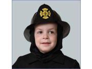 Dress Up America Fireh Black Fire Helmet Costume Accessory for Kids One Size Fits All