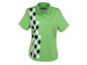 Tattoo Golf P062 LG Ladies Green Monster Performance Polo Green Large
