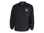 Tattoo Golf O111 2XB Tattoo Golf Windshirt Long Sleeve with Skull Design Black 2X Large