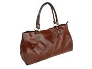 Blancho Bedding XXK166 TAN Generous Casual Tan Double Handle Leatherette Satchel Hobo Handbag with Shoulder Strap