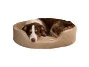 PAW Cuddle Round Suede Terry Pet Bed Clay Large