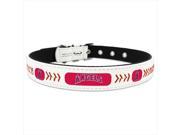 GameWear CLC MLB ANA L Anaheim Angels Large Classic Leather Baseball Collar in White and Red