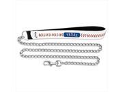 GameWear CLL MLB TER L Texas Rangers Large Baseball Leather with 3.5mm Chain Leash