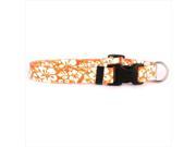 Yellow Dog Design IFO101S Island Floral Orange Standard Collar Small