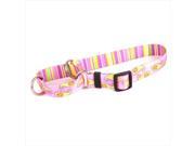 Yellow Dog Design M PIP101S Pink Paisley Martingale Collar Small