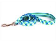 Yellow Dog Design BSGS105LD 3 4 in. x 60 in. Blue and Green Stripes Argyle Lead Small Medium