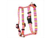 Yellow Dog Design H PIP104XL Pink Paisley Roman Harness Extra Large