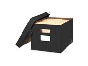 Fellowes 0029803 Stor File Decorative Storage Box Letter Legal Black Gray 4 Carton