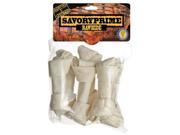 Savory Prime 00996 6 Count Medium White Knotted Rawhide Bone Value Pack