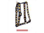Yellow Dog Design H GNR100XS Gingham Red Roman H Harness Extra Small