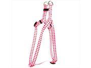 Yellow Dog Design SI GNR103L Gingham Red Step In Harness Large