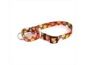 Yellow Dog Design M AFL103L Autumn Flowers Martingale Collar Large