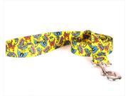 Yellow Dog Design BTY106LD 1 in. x 60 in. Butterflies on Yellow Lead