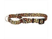 Yellow Dog Design M LS102M Leopard Skin Martingale Collar Medium