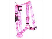 Yellow Dog Design H CPK104XL Camo Pink Roman H Harness Extra Large