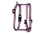 Yellow Dog Design H TP103L Tartan Pink Roman Harness Large