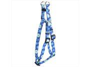 Yellow Dog Design SI TEF101S Teal Flowers Step In Harness Small