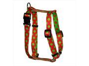 Yellow Dog Design H CP104XL Christmas Polka Dot Roman Harness Extra Large
