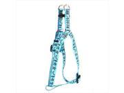 Yellow Dog Design SI TRB101S Tribal Seas Blue Step In Harness Small