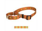 Yellow Dog Design M MDO101S Madras Orange Martingale Collar Small