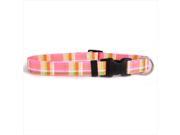 Yellow Dog Design MDP101S Madras Pink Standard Collar Small
