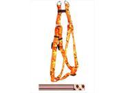 Yellow Dog Design SI PSPBA102M Pink Brown Stripes with Pink Brown Argyle Step In Harness Medium