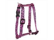 Yellow Dog Design H LPNK104XL Leopard Pink Roman Harness Extra Large