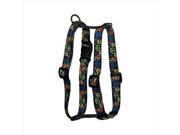 Yellow Dog Design H NPS104XL Neon Peace Signs Roman Harness Extra Large