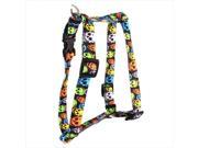 Yellow Dog Design H NSK104XL Neon Skulls Roman Harness Extra Large