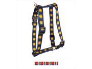 Yellow Dog Design H MDBU103L Madras Burgundy Roman Harness Large