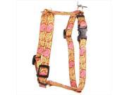 Yellow Dog Design H LRP104XL Leather Rose Pink Roman Harness Extra Large