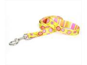 Yellow Dog Design BQP105LD Green Bouquet with Pink Stripe Lead 3 4 in. x 60 in.