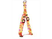 Yellow Dog Design SI BQP104XL Green Bouquet with Pink Stripe Step In Harness Extra Large