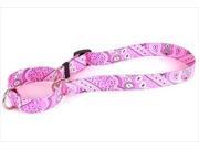 Yellow Dog Design M BPK100XS Bandana Pink Martingale Collar Extra Small