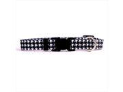 Yellow Dog Design HTBW101S Houndstooth White and Black Standard Collar Small