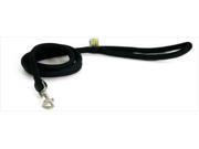 Yellow Dog Design BLK138LD 3 8 in. x 60 in. Black Round Braided Lead